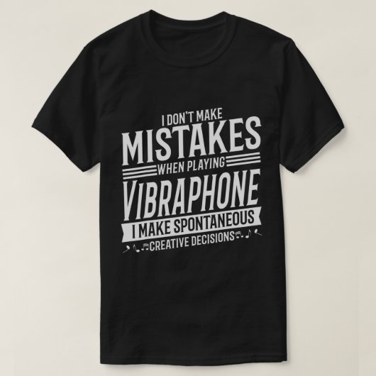 Vibraphone Player Musical Instrument Vibraphone T- T-shirt (Design voorkant)