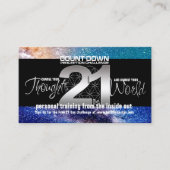 Vibratie - 21 dagen Perspectief Challenge Kaarten Visitekaartje (Voorkant)