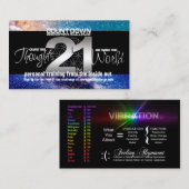 Vibratie - 21 dagen Perspectief Challenge Kaarten Visitekaartje (Voorkant / Achterkant)