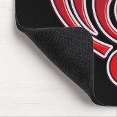 Vibraties Muzikale Liefde Rode Hart Muziek Nota DJ Muismat (Hoek)