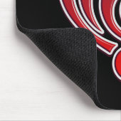 Vibraties Muzikale Liefde Rode Hart Muziek Nota DJ Muismat (Hoek)