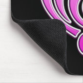 Vibraties Muzikale Liefde Roze Hart Muziek Note DJ Muismat (Hoek)