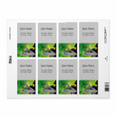 VIBRATIES VAN KWESTIE GREEN EMERALD geel grijs Etiket (Full Sheet)