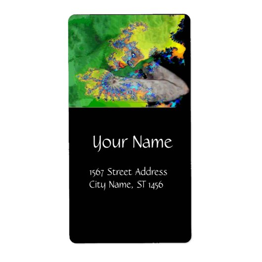 VIBRATIES VAN KWESTIE Groen EMERALD geel zwart Etiket (Voorkant)