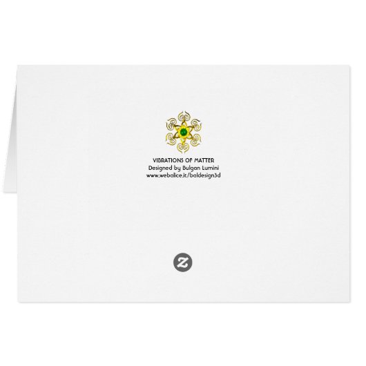 VIBRATIES VAN KWESTIE, LADY IN GROENE GEEL FRACTAL (Achterkant Horizontaal)