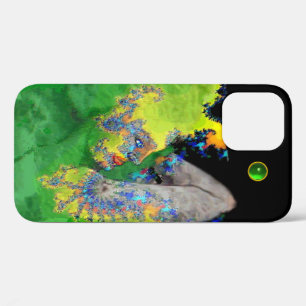 VIBRATIES VAN MATTER Green Fractal Woman Case-Mate iPhone Case