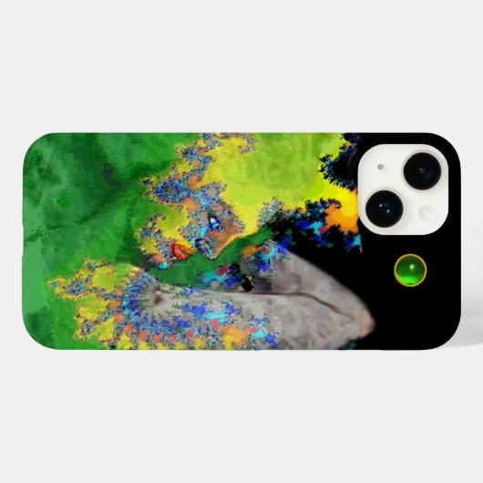 VIBRATIES VAN MATTER Green Fractal Woman Case-Mate iPhone Case (Achterkant (horizontaal))