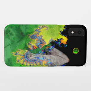 VIBRATIES VAN MATTER Green Fractal Woman iPhone XR Hoesje