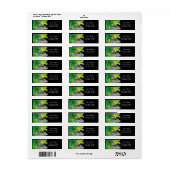VIBRATIES VAN MATTER Green Yellow Black Fractal Etiket (Full Sheet)