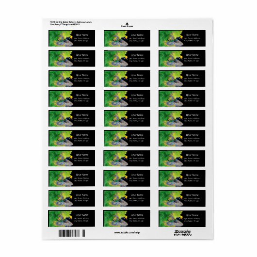 VIBRATIES VAN MATTER Green Yellow Black Fractal Etiket (Full Sheet)