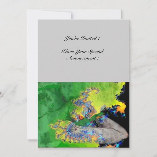 VIBRATIES VAN MATTER, groen geel zwart grijs Kaart (Voorkant)