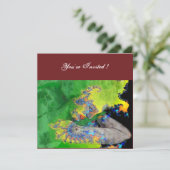 VIBRATIES VAN MATTER, groen geel zwart rood Kaart (Staand voorkant)