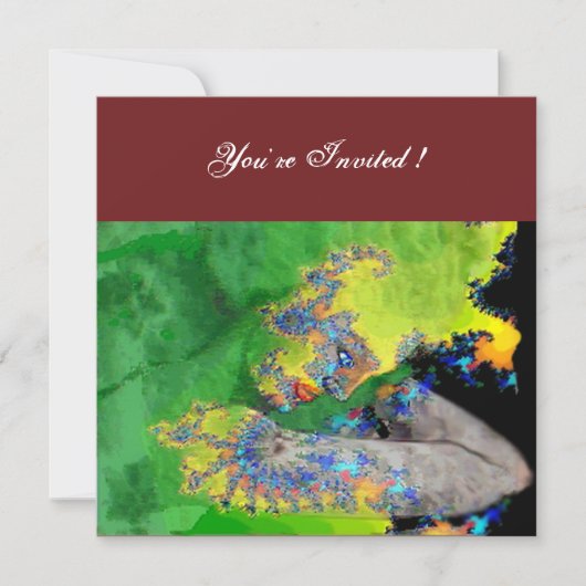 VIBRATIES VAN MATTER, groen geel zwart rood Kaart (Voorkant)