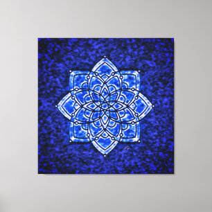 Vibratietherapie met Throat Chakra Canvas Afdruk