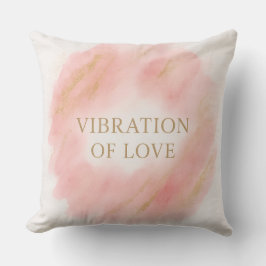 Vibration of Love Throw Pillow – Elegant Pink and  Kussen