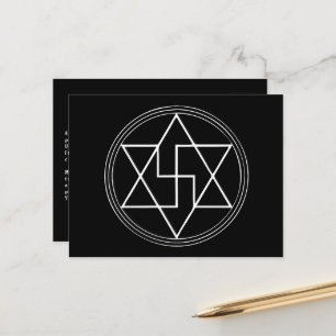 Vibrationele en Heilige Geometrie Healing Briefkaart