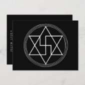 Vibrationele en Heilige Geometrie Healing Briefkaart (Voorkant / Achterkant)