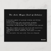 Vibrationele en Heilige Geometrie Healing Briefkaart (Achterkant)