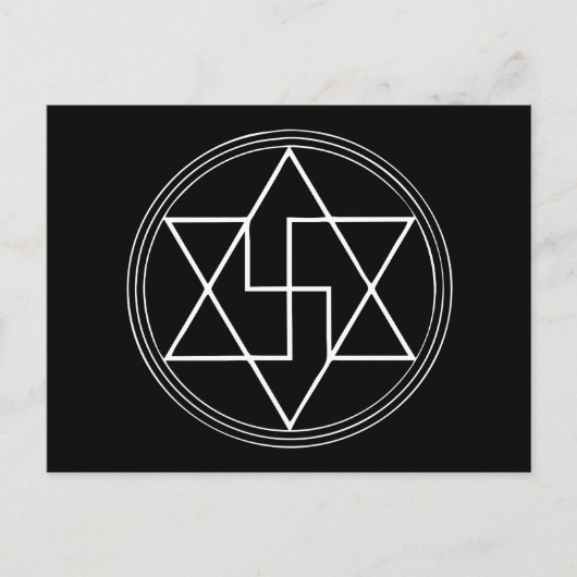 Vibrationele en Heilige Geometrie Healing Briefkaart (Voorkant)