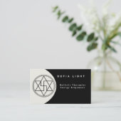 Vibrationele en Heilige Geometrie Healing Visitekaartje (Staand voorkant)