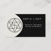 Vibrationele en Heilige Geometrie Healing Visitekaartje (Voorkant)