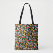Vibreren Afrikaanse Abstracte kleuren Tote Bag (Voorkant)
