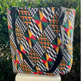 Vibreren Afrikaanse Abstracte kleuren Tote Bag
