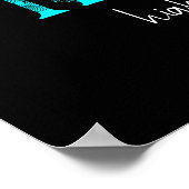 Vibreren hoger en hoger Lotus libel maan kunst Poster (Hoek)