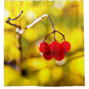 Viburnum Berries Kampioen Douchegordijn