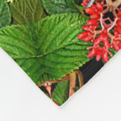 viburnum bessen caleidoscoop fleece deken (Hoek)