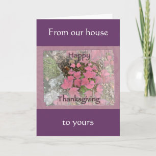 Viburnum Herfst Foliage Happy Thanksgiving-artikel Feestdagen Kaart