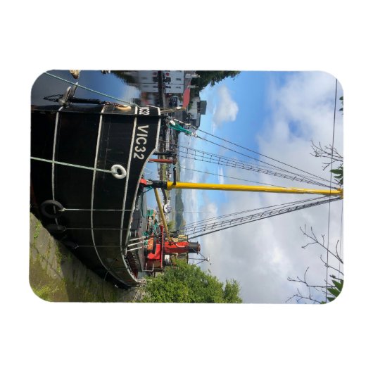 Vic32 Puffer Boat in het Crinan Canal Basin, Schot Magneet (Horizontaal)