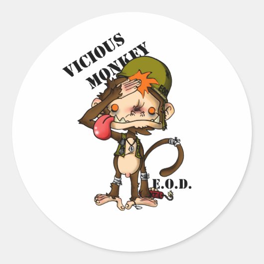 Vic Monk EOD Special Edition kopie Ronde Sticker (Voorkant)