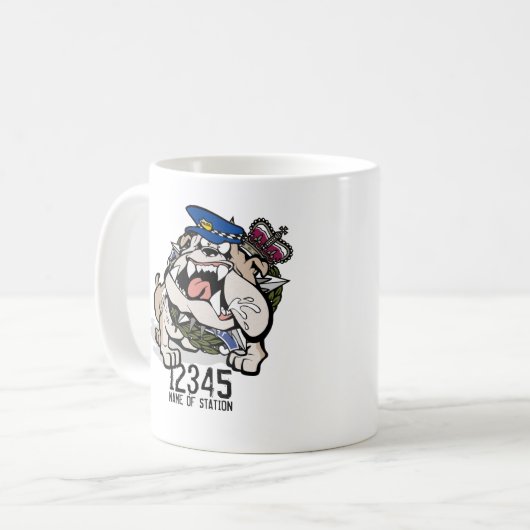 VIC Police Angry Dog Coffee Mok (Voorkant links)