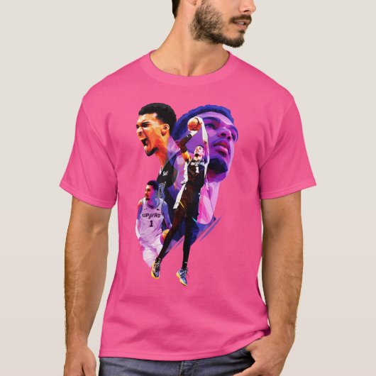 Vic Wemby Low Poly T-shirt (Voorkant)