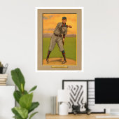 Vic Willis Pirates Cardinals Baseball 1911 Poster (Thuiskantoor)
