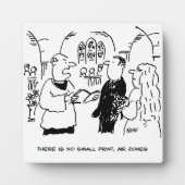 Vicar & Bridegroom tijdens huwelijksceremonie Fotoplaat (Voorkant)