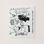 Vicar & Bridegroom tijdens huwelijksceremonie Legpuzzel (Verticaal)