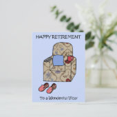 Vicar Happy Retirement Briefkaart (Staand voorkant)