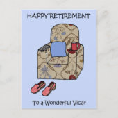 Vicar Happy Retirement Briefkaart (Voorkant)