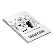 Vicar zegt dat er geen Cartoon voor kleine afdrukk Notitieboek (Rechterzijde)