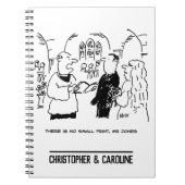 Vicar zegt dat er geen Cartoon voor kleine afdrukk Notitieboek (Voorkant)