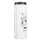 Vicar zegt dat er geen kleine Cartoon thermisch af Thermosbeker (Achterkant)