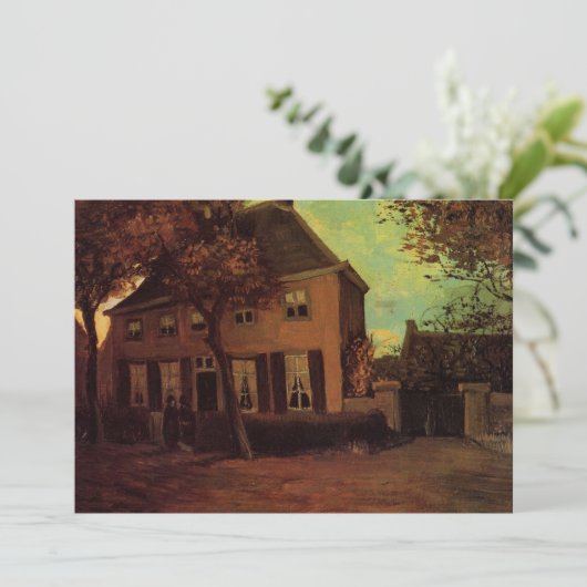 Vicarage in Nuenen door Vincent van Gogh (Staand voorkant)