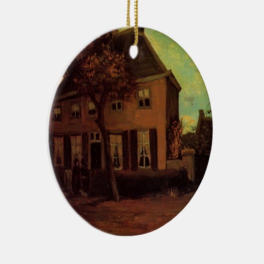 Vicarage in Nuenen door Vincent van Gogh Keramisch Ornament (Rechts)