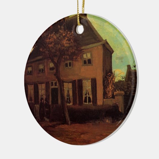 Vicarage in Nuenen door Vincent van Gogh Keramisch Ornament (Links)