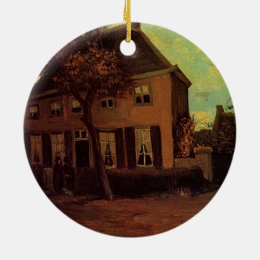 Vicarage in Nuenen door Vincent van Gogh Keramisch Ornament (Achterkant)