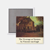 Vicarage in Nuenen door Vincent van Gogh Magneet (Voorkant / Achterkant)