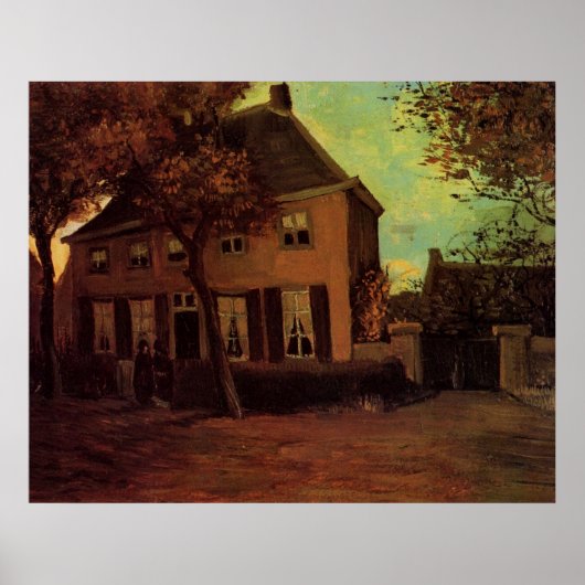 Vicarage in Nuenen door Vincent van Gogh Poster (Voorkant)
