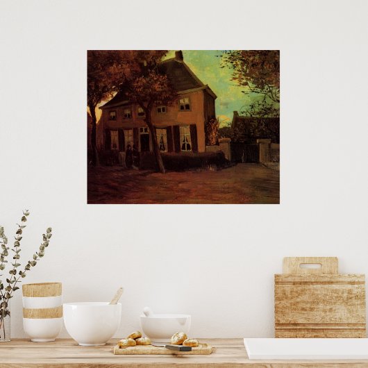 Vicarage in Nuenen door Vincent van Gogh Poster (Keuken)